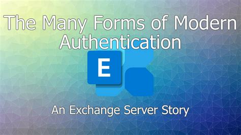 exchange server modern authentication